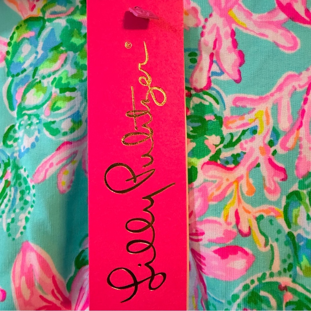 Lilly Pulitzer Skipper Popover Top Half Zip Surf blue So Shellegant Size Large - Picture 3 of 7